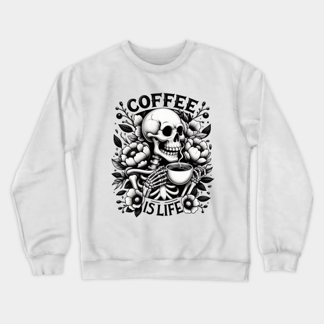 Coffee is life Crewneck Sweatshirt by Fun Planet